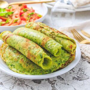 Corn Crepes with Chicken (Frozen semi-finished product)