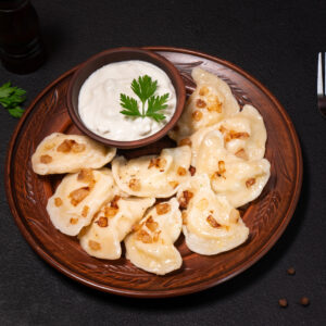 Potato Varenyky With Bacon Crips 1kg ( Frozen Semi-Finished Product)
