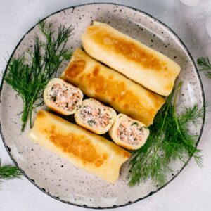 Salmon & Cheese Crepes 600g (Frozen semi-finished product)